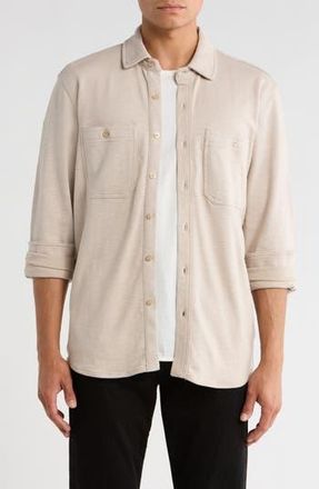Joe's Knit Stretch Cotton Work Shirt in Dove Grey at Nordstrom Rack, Size Xx-Large