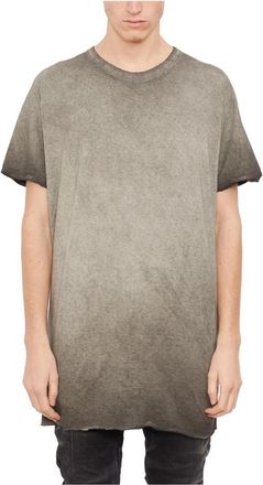 Boris Bidian Saberi Katoenen T-Shirt - Heren - T-shirts - Grijs - M - Katoen - Tops
