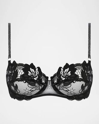 Lise Charmel Cuir Sexy Couture Embroidered Demi Bra