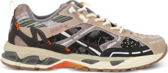 Marip&eacute; Star Melrose Hicho Grey sneakers met patchwork - Grijs