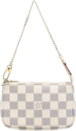 Louis Vuitton Pre-owned Clutches, female, White, Size: ONE SIZE Pre-owned Mini Pochette Accessoires