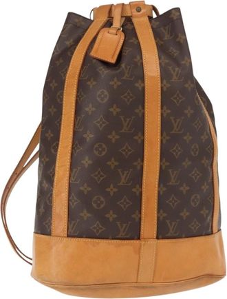 Louis Vuitton Randonnee Backpack Monogram Canvas Brown Canvas Backpack Bag (Pre-Owned)