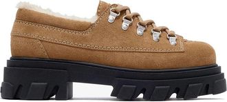 Ganni Cleated Derbies Suede