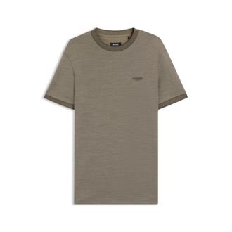 BOSS x ASTON MARTIN T-shirt in wool-cotton jacquard