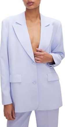 Good American Luxe Suiting Boyfriend Blazer in Glass001 at Nordstrom Rack, Size Small/medium