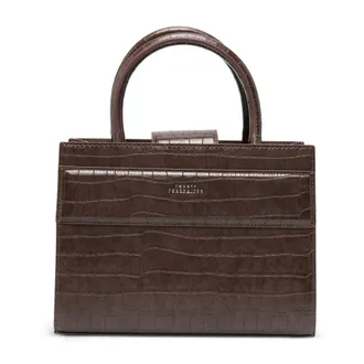 Twentyfourhaitch Serane Mini Tote Bag - Dames - Tassen - Bruin - Maat: ONE Size Leer