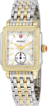 Michele Deco 16 White Mother of Pearl Dial Ladies Watch MWW06V000023
