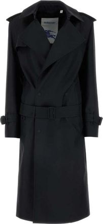 Burberry Zijdenmix Trenchcoat - Dames - Trenchcoats - Zwart - 2XS - Polyester - Jassen