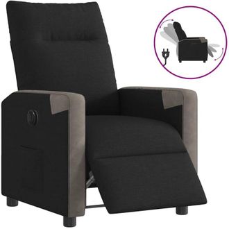 vidaXL Vidaxl - Sill&oacute;n Reclinable El&eacute;ctrico De Tela Negro