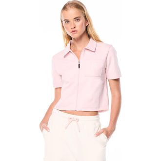 Sergio Tacchini Gianna Cabana Shirt in Barely There at Nordstrom, Size Xx-Large