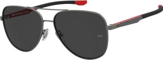 Under Armour UA CARBONSOAR/G Asian Fit 3S3/IR Mens Sunglasses Silver Size 59