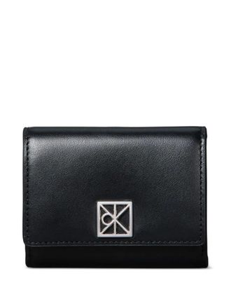 Calvin Klein logo-detail leather wallet - women - Calf Leather - One Size - Black