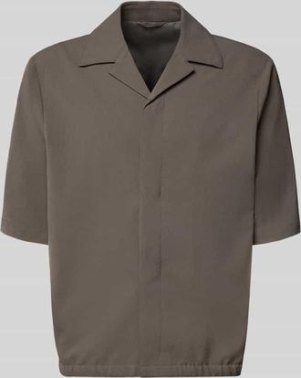 Lindbergh Lindbergh Relaxed Fit Hemdjacke mit Reverskragen in Khaki, Gr&ouml;&szlig;e XXXL