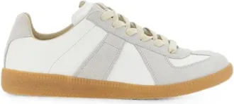 Maison Margiela Replica Panelled Sneakers - Dames - Sneakers - Wit - 36 EU - Katoen - Schoenen
