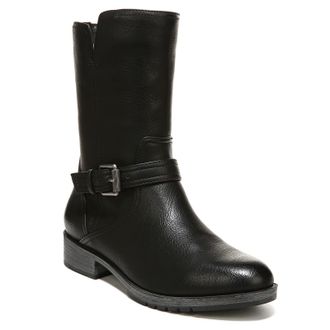 Naturalizer Womens Gloriah Moto Boot, Black, 9.5 Wide