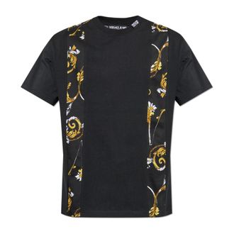 Versace Jeans Couture T-shirt met Barocco-print - Heren - T-shirts - Zwart - M - Katoen - Tops