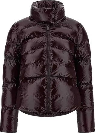 Pinko Puffer-Style Jacket with High Collar and Cropped Silhouette
