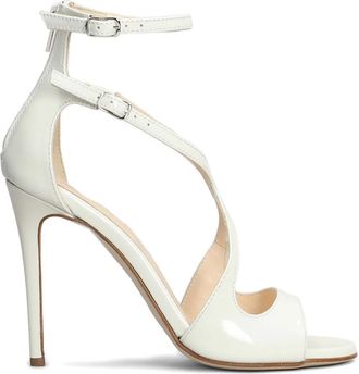 Anna F. Leren sandalen - Wit