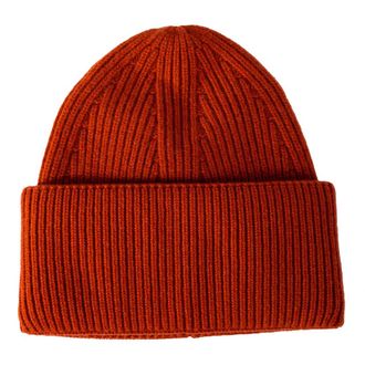 Laneus Accessoires, Heren, Rood, ONE Size, Kasjmier, Cashmere Gebreide Beanie