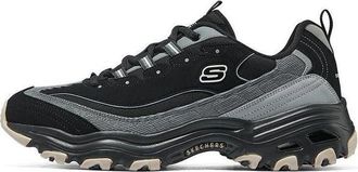 Skechers Dlites 1.0 Marathon Running Shoes Black Grey 894265-BKGY
