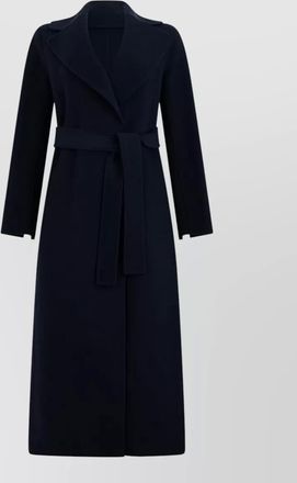 Max Mara virgin wool belted long coat