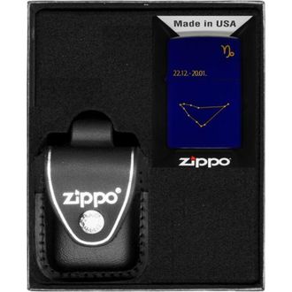 OEM Juego De Encendedores Zippo Con Dise&ntilde;o De Capricornio Del Zodiaco, Regalo N.&ordm; 3