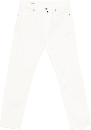 Incotex White Straight-Leg Casual Cotton Pants