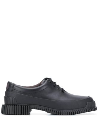 Camper Womens Pix Leather Shoes In Black