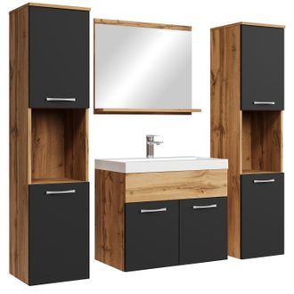 Badplaats Conjunto De Muebles De Ba&ntilde;o Montreal Xl 60 X 35 Cm - Roble Con N