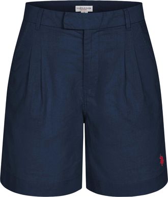 U.S.Polo Association dames linnen shorts van linnen-katoenmix