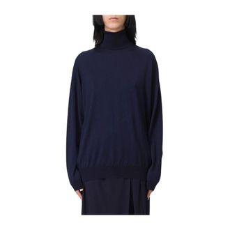 Moschino Turtlenecks, female, Blue, 2XS, Turtlenecks