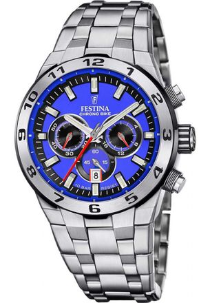 Festina F20670-3 Mens Chrono Bike Watch - Silver - One Size