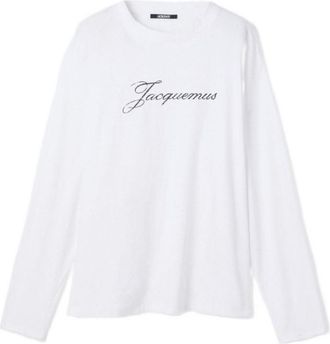 Jacquemus White Logo Crew Neck T-Shirt
