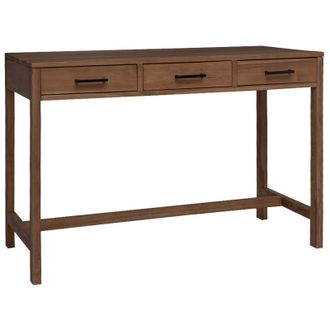 vidaXL Vidaxl Scrivania Con Cassetti Naturale Legno Di Teak Solido