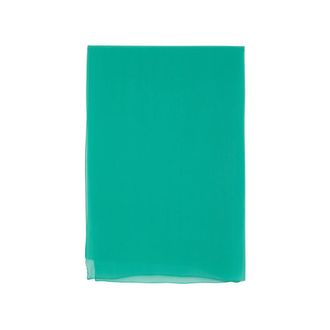 Max Mara Green Silk Scarf