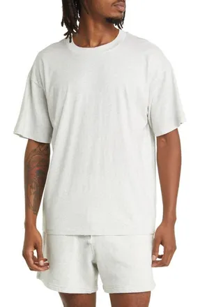 Elwood Core Oversize Organic Cotton Jersey T-Shirt in Ash Grey at Nordstrom, Size Xx-Large