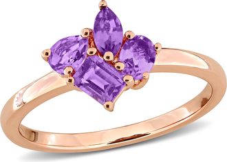 Mimi & Max Multi-Gem Cluster Ring Sterling Silver