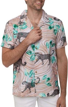 Ranee&rsquo;s Extra Trim Fit Camp Shirt in Multi at Nordstrom Rack, Size Xx-Large