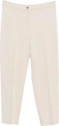 Marina Rinaldi Straight Broeken - Dames - Straight fit broeken - Beige - M - Broeken