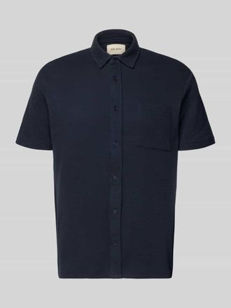 Blend Regular Fit Freizeithemd mit Kentkragen Modell FILLIP in Marine, Gr&ouml;&szlig;e 3XL