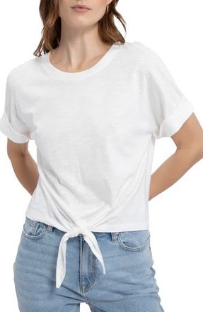 Sanctuary All Day Tie Waist T-Shirt in White at Nordstrom, Size X-Small