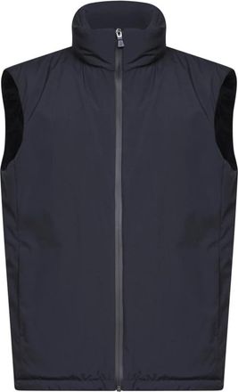 Herno Gewatteerd Vest met Fleecevoering - Heren - Bodywarmers - Blauw - M - Polyester - Jassen