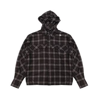 Roa Camicia a maniche lunghe a quadri da boscaiolo in lana - - Sport - Uomo - Grigio - S