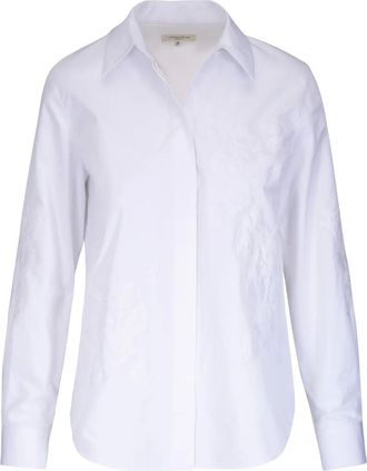 Lafayette 148 New York Camicia con colletto alla francese - Bianco