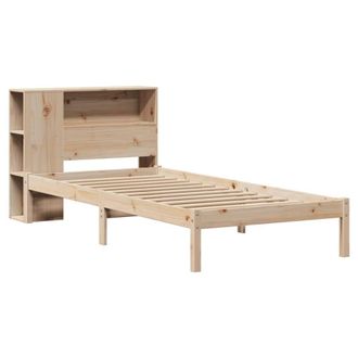 Berkfield Home Decorative Bookcase Bed without Mattress 75x190 cm Small Single S in Light Tan