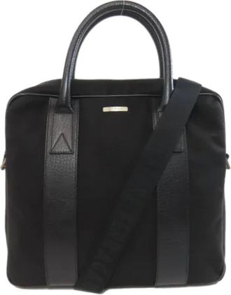 Ferragamo Pre-owned Handbags, female, Black, Size: ONE SIZE Pre-owned Nylon shoulder-bags