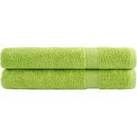 OEM Servilletas Solund De Calidad Premium, Juego De 2, Verde Manzana, 100 X 200 Cm, 600 G/m&sup2; - Crezuo