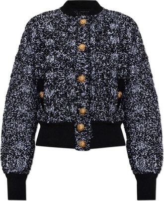Balmain Tweed Jas - Dames - Blazers - Zwart - M - Tweed - Jassen
