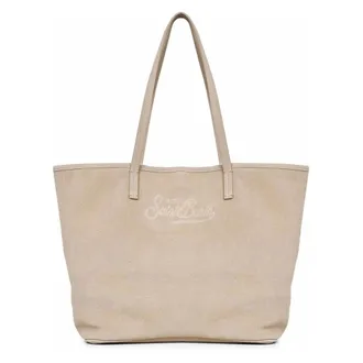 MC2 Saint Barth Spacious Handbag - female - MC2 Saint Barth - Shopping Bags - Beige - ONE SIZE - Bags