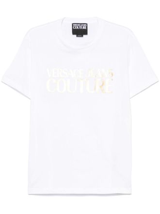 Versace Jeans Couture T-shirt met logoprint - Wit